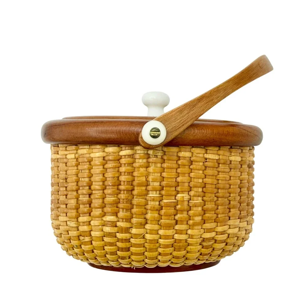Edward T Connolly Mini Nantucket Lightship Friendship Basket Signed 2013